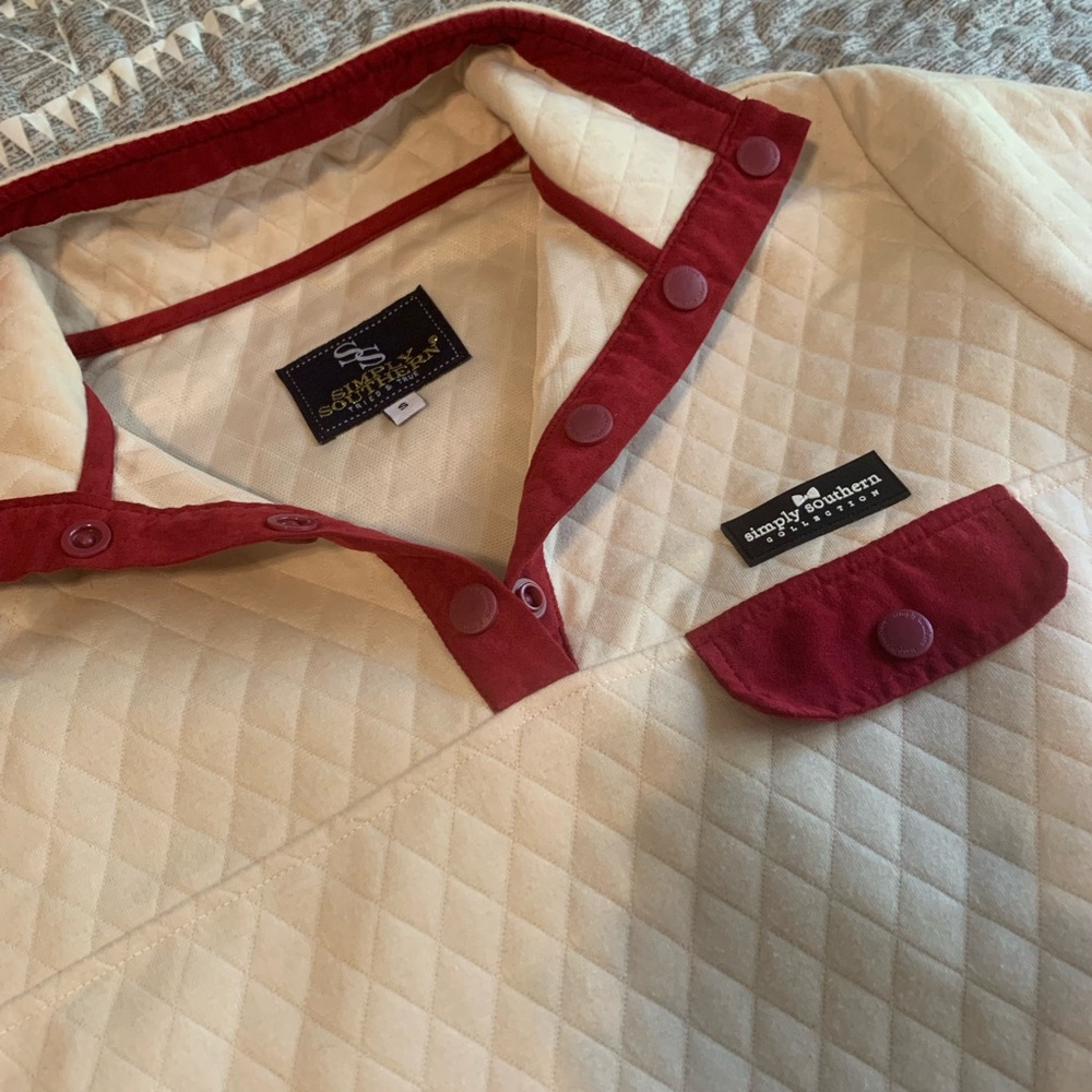 Simply southern quilted 1/4 snap pullover